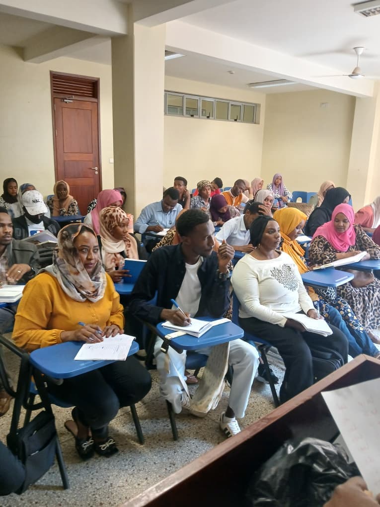 Students learning in class
